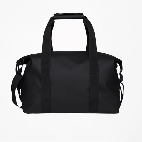 Rains Hilo Weekend Bag Small Black NWT Waterproof Duffel - Picture 5 of 11